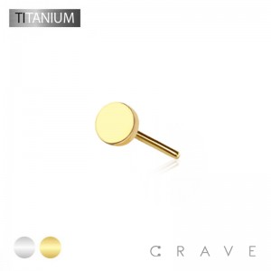 IMPLANT GRADE TITANIUM THREADLESS PUSH IN PLAIN DISC TOP(TOP PART ONLY)