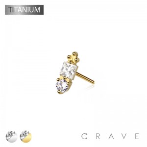 IMPLANT GRADE TITANIUM THREADLESS PUSH IN LANTERN TOP(TOP PART ONLY)