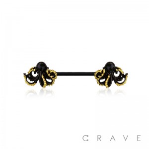 KRAKEN 316L SURGICAL STEEL NIPPLE BAR