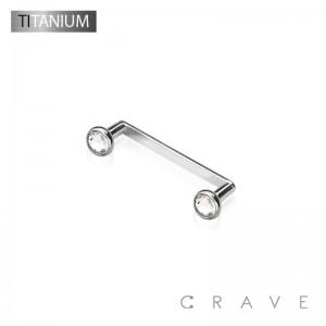 IMPLANT GRADE SOLID TITANIUM PRESSFIT EM BASIC FLAT SURFACE BAR