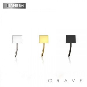 IMPLANT GRADE TITANIUM THREADLESS PUSH IN FLAT SQUARE TOP PART (ONLY)