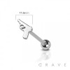 GUN 316L SURGICAL STEEL TONGUE BARBELL