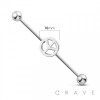 PEACE MARK 316L SURGICAL STEEL INDUSTRIAL BARBELL