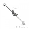 BUTTERFLY 316L SURGICAL STEEL INDUSTRIAL BARBELL