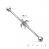 LITTLE TURTLE 316L SURGICAL STEEL INDUSTRIAL BARBELL (ANIMAL)
