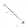 MOON 316L SURGICAL STEEL INDUSTRIAL BARBELL