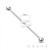 RAZOR BLADE 316L SURGICAL STEEL INDUSTRIAL BARBELL