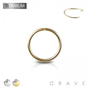 IMPLANT GRADE TITANIUM ANNEALED NOSE HOOP RING