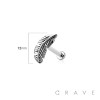 FEATHER 316L SURGICAL STEEL THREADLESS (PUSH IN) LABRET SET