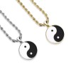 MATTE FINISHED YIN YANG PENDANT NECKLACE