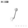 IMPLANT GRADE TITANIUM CHRISTINA PIERCING BARBELL VCH BAR GENITAL JEWELRY FLAT DISK