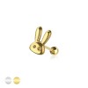 316L SURGICAL STEEL CARTILAGE TINY RABBIT