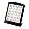 24PCS OF ASSORTED GOLD PLATED AND STEEL SEPTUM CLICKER WITH DISPLAY