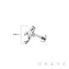 KOI FISH THREADLESS (PUSH IN) TOP 316L SURGICAL STEEL LABRET SET