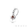 MULTI CZ WEB WING DANGLE CZ GEM O-RING NOSE HOOP