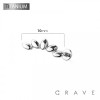 IMPLANT GRADE SOLID TITANIUM FAN ARCH INTERNALLY THREADED TOP LABRET SET