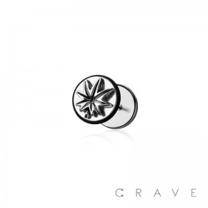 316L SURGICAL STEEL FAKE PLUG MARIJUANA