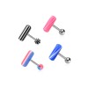 MARBLE SWIRL 316L SURGICAL STEEL TONGUE BARBELL