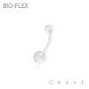 BIO-FLEX BARBELL WITH UV ACRYLIC BALL BASIC NAVEL RING