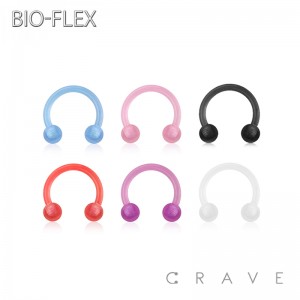 CLEAR BIOFLEX SILICONE RETAINER WITH 3MM BALL