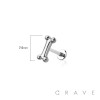 BONE TOP THREADLESS (PUSH IN) 316L SURGICAL STEEL LABRET SET