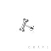 BONE TOP THREADLESS (PUSH IN) 316L SURGICAL STEEL LABRET SET