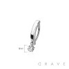 316L SURGICAL STEEL MULTI CZ STAR RAIL CLICKER BELLY RING