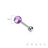 EPOXY ACRYLIC UFO OVNI ABDUCT 316L SURGICAL STEEL TONGUE BARBELL