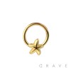 316L SURGICAL STEEL STARFISH SEPTUM HINGED SEGMENT HOOP RING