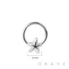 316L SURGICAL STEEL STARFISH SEPTUM HINGED SEGMENT HOOP RING