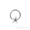 316L SURGICAL STEEL STARFISH SEPTUM HINGED SEGMENT HOOP RING