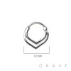 316L SURGICAL STEEL TRINITY V SEPTUM HINGED SEGMENT HOOP RING
