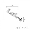 316L SURGICAL STEEL LOL WORD TONGUE BARBELL