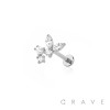 BUTTERFLY TOP THREADLESS (PUSH IN) 316L SURGICAL STEEL LABRET SET