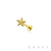 STARFISH TOP THREADLESS (PUSH IN) 316L SURGICAL STEEL LABRET SET