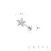 STARFISH TOP THREADLESS (PUSH IN) 316L SURGICAL STEEL LABRET SET