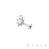 OPAL STARBURST COMET TOP THREADLESS (PUSH IN) 316L SURGICAL STEEL LABRET SET