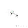 OPAL ICE CREAM CONE TOP THREADLESS (PUSH IN) 316L SURGICAL STEEL LABRET SET