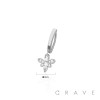 316L SURGICAL STEEL MULTI CZ BEE RAIL CLICKER BELLY RING