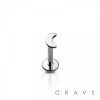 CRESCENT MOON IMPLANT GRADE TITANIUM THREADLESS PUSH IN LABRET