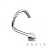 SPIKE TOP SURGICAL STEEL NOSE SCREW (FISH HOOK)