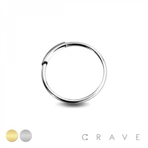 316L SURGICAL STEEL SILVER INFINITY NOSE HOOP